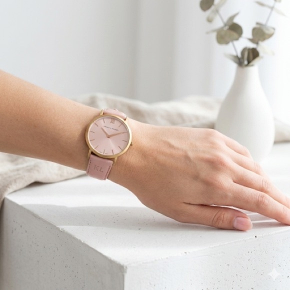 Larsson & Jennings Accessories - Larsson & Jennings Pink Leather / Rose Gold Lugano Minimalist Watch | Swiss Made
